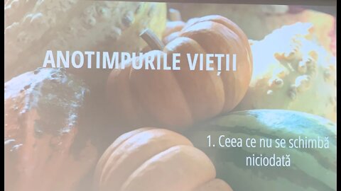 01. Ceea ce nu se schimbă niciodată - Anotimpurile vieții - Dr Horst Mueller