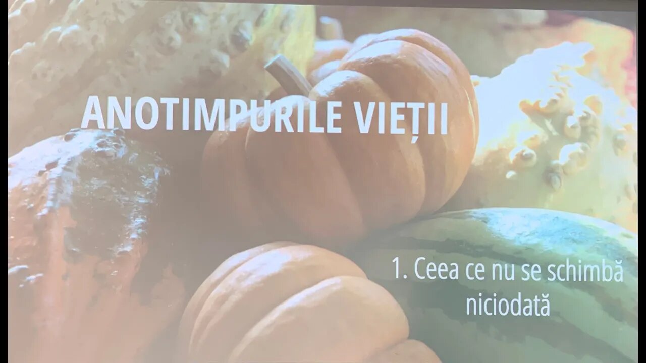 01. Ceea ce nu se schimbă niciodată - Anotimpurile vieții - Dr Horst Mueller