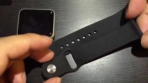 What the fake Apple Watch Sport silicone rubber watch band is like