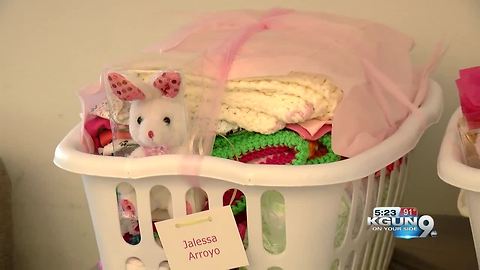 Baby shower for new parents at Davis-Monthan Air Force Base