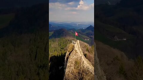 Flag on Hill Station | Beautiful View Point #mountains #hills #flag #pahadi #adventure #subscribe