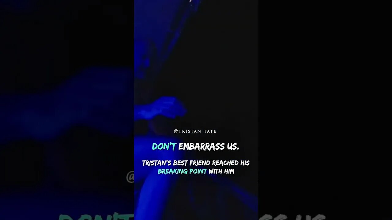 Tristan Tate’s Best Friend Reached His Breaking Point With Him #Shorts