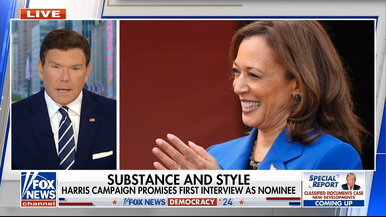 Special Report with Bret Baier 8-26-24 FULL END SHOW - ᖴO ᗷᖇEᗩKIᑎG ᑎEᗯS Tᖇᑌᗰᑭ August 26, 2024