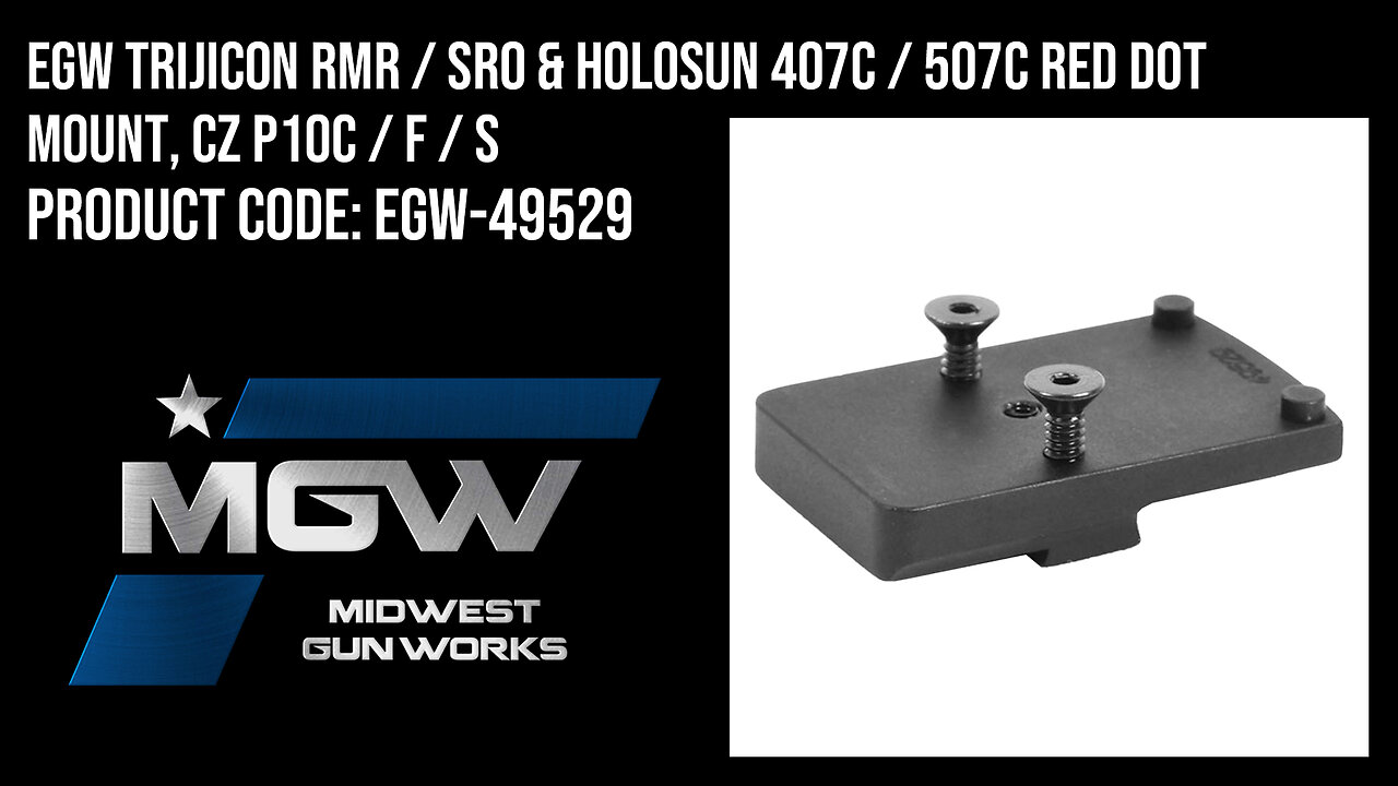 EGW Trijicon RMR / SRO & Holosun 407C / 507C Red Dot Mount, CZ P10C / F / S - EGW-49529