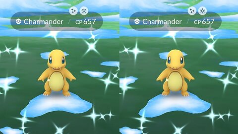 Encountering Shiny Charmander