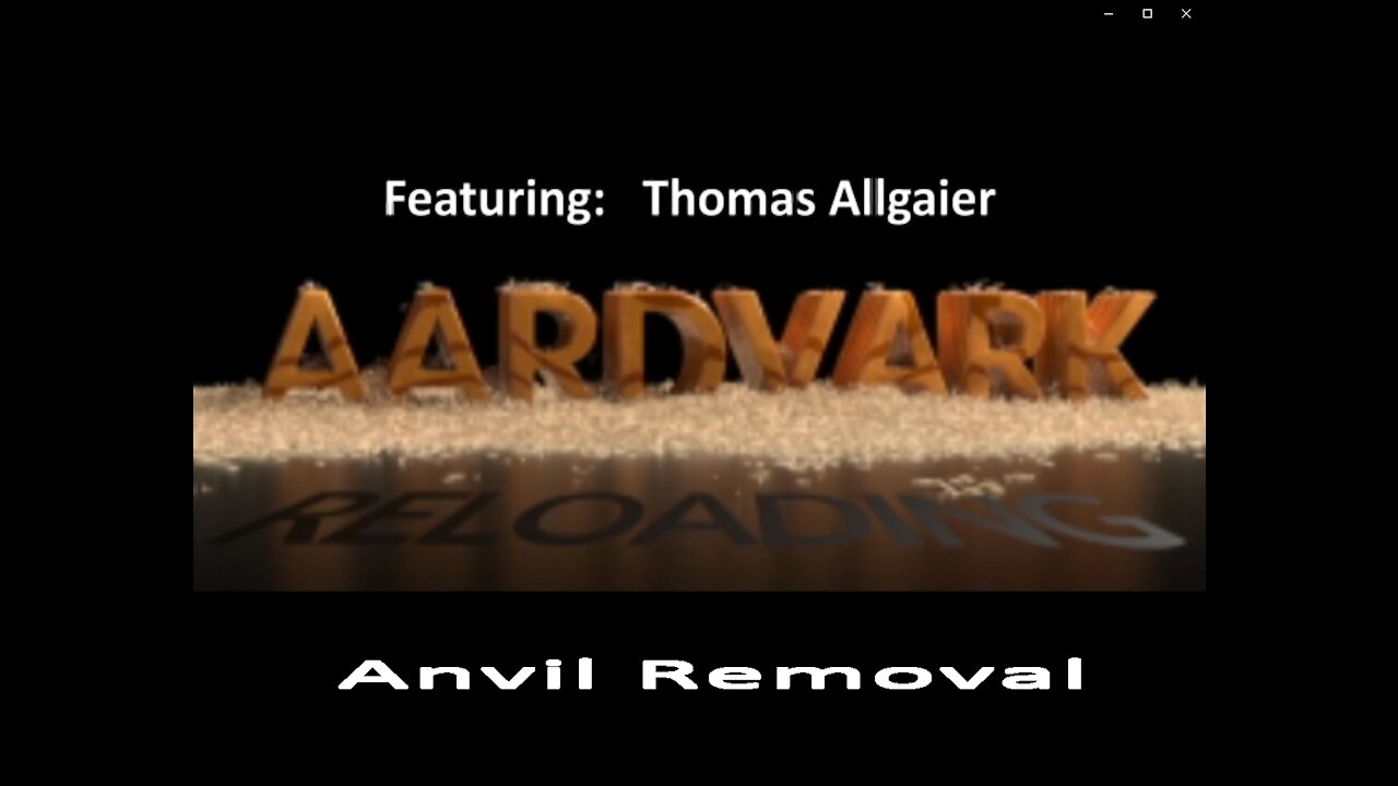 Homemade Primers - Anvil Removal: Featuring Tom Allgaier