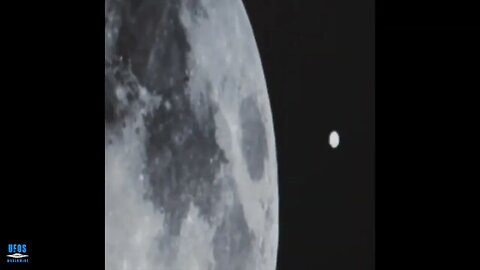 UFO Captured Flying Around the Moon Resembles STS 75 Tether Crafts