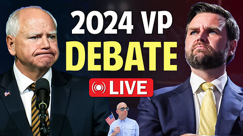 LIVE! VP Debate JD Vance vs. Tampon Tim Walz