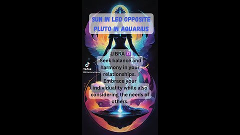 LIBRA ♎️-Sun in Leo opposite Pluto in Aquarius energy #astrology #tarotary #libra
