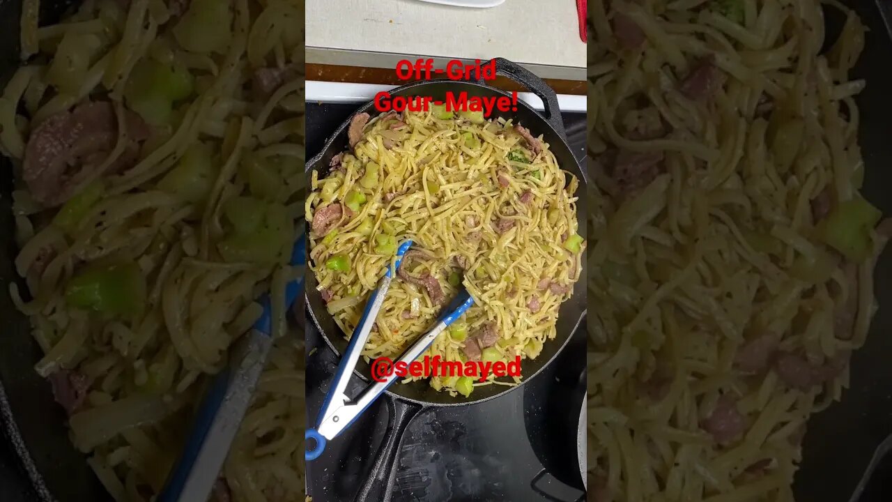 Bro. Off-Grid Gour-Maye! #shorts #howto #offgrid #mealprep #diy