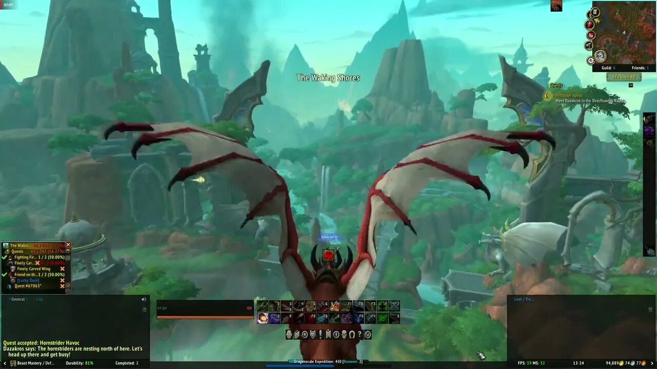 World of Warcraft Dragonflight Hornstrider Havoc