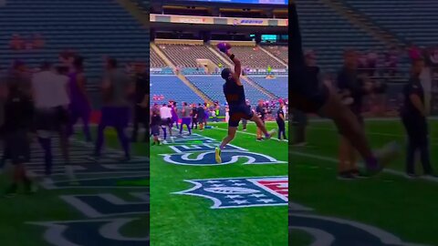 Justin Jefferson One Handed Catch in Warm-Ups