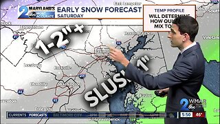 Sloppy and Slushy Saturday Ahead