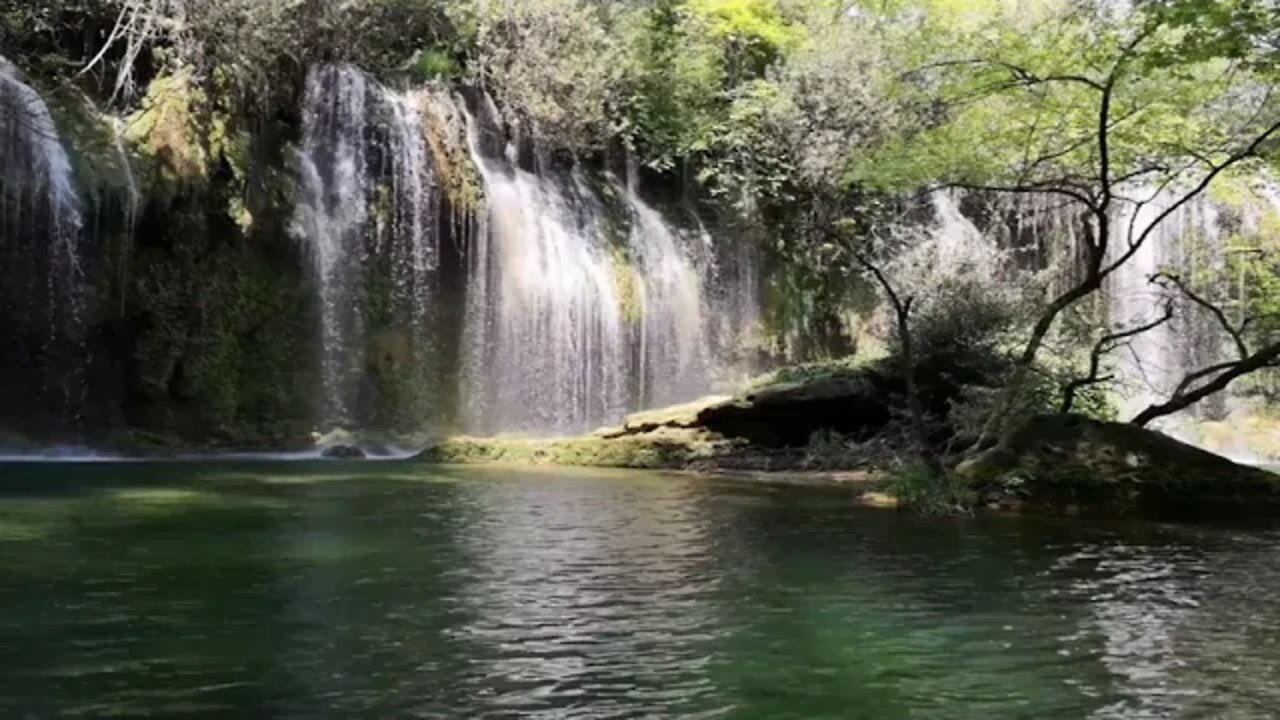 Beautiful relaxing Waterfall deep sleep in less than 2 minutes 😴