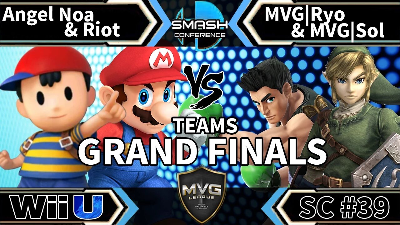 Angel Noa & Riot vs. MVG|Ryo & MVG|Sol - Teams SSB4 Grand Finals - Smash Conference 39