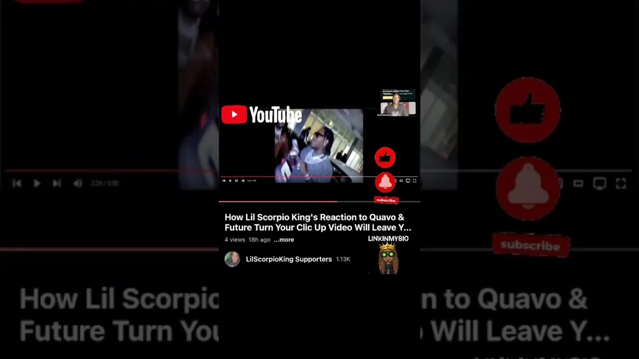 How Lil Scorpio King's Reaction to Quavo & Future Turn Your Clic Up Video Will Leave You Speechless