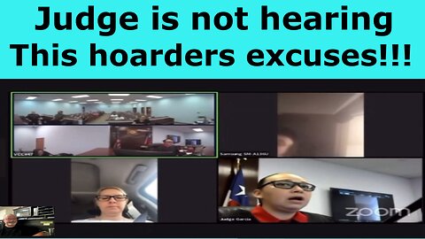 Hoarder cries in court and makes excuses, but the judge is not having it !!!