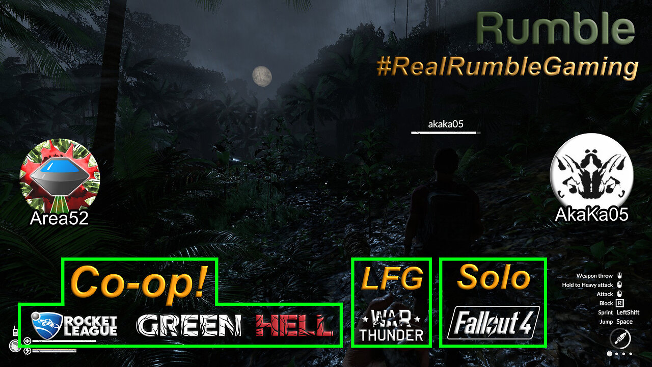 Single player & Co-Op Various Games Live Stream #RealRumbleGaming
