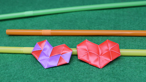 How to make a straw heart