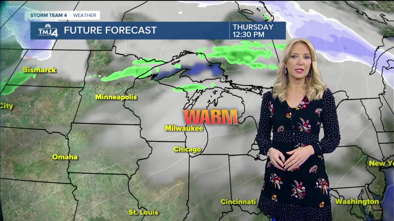 Thursday marks warmest day of the week with highs in the lower 60s