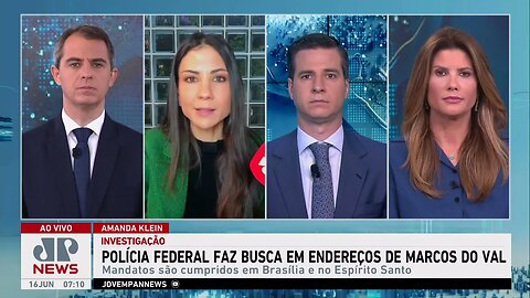 Amanda Klein e Beraldo analisam buscas em endereços de Marcos do Val