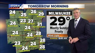 Highs reach 40 degrees Thursday