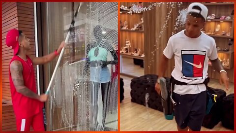 Its art Of Glass Cleaning How He Enjoys His Work