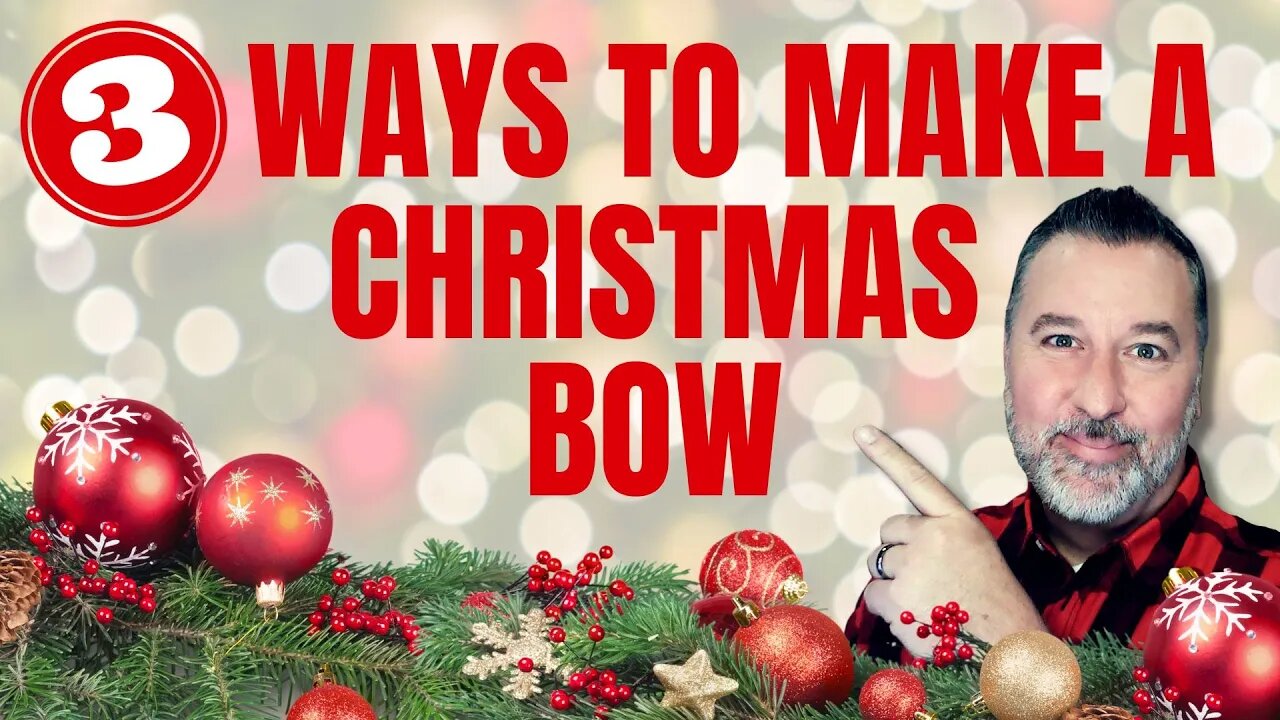 How to Make Christmas Bows - Easy Bow Tutorial - #howtomakeabow