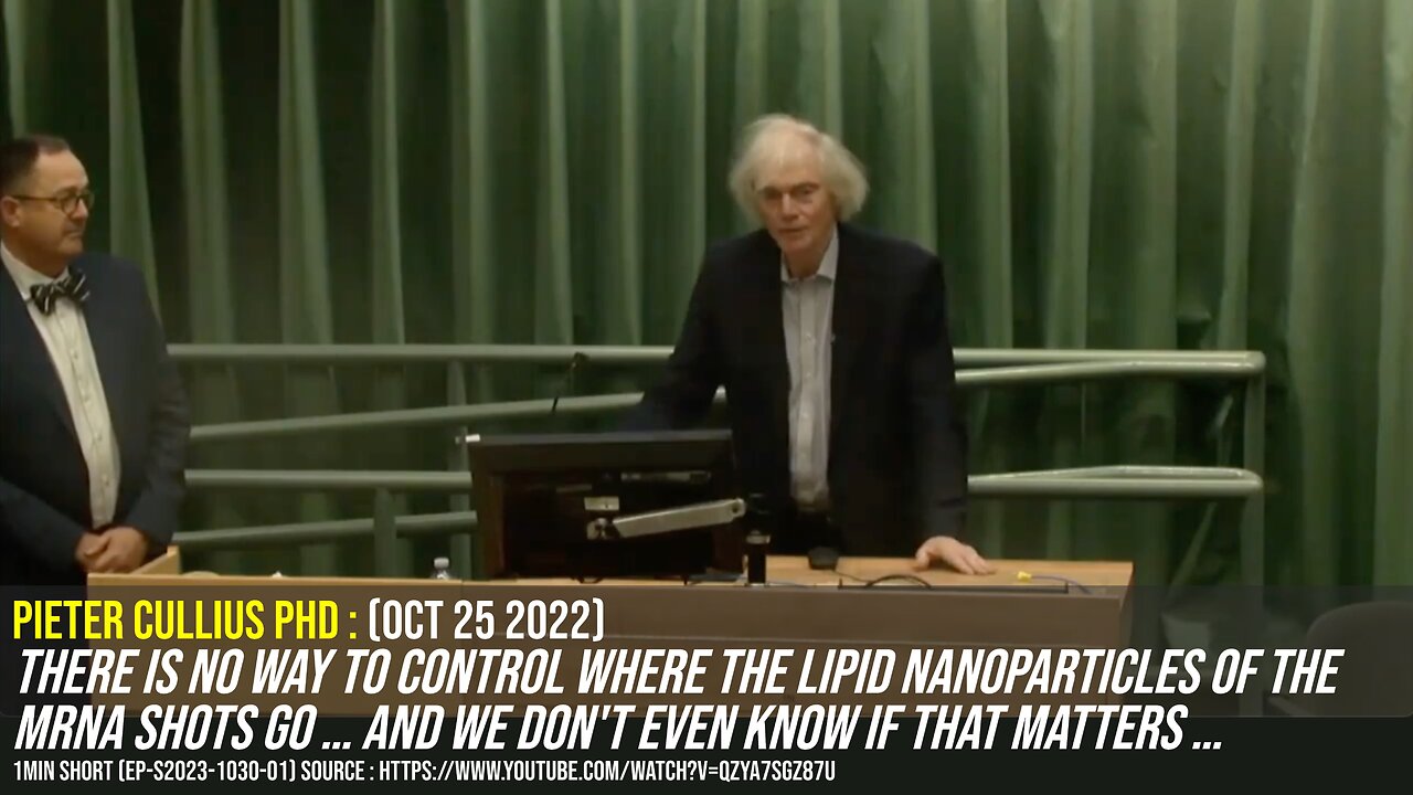 Pieter Cullis (Oct 2022): There is no way to control where the mRNA LNPs go ... does it even matter?