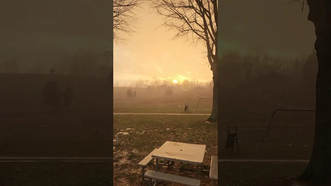 Sunset Through Pouring Rain @UncleTimsFarm #kärnəvór