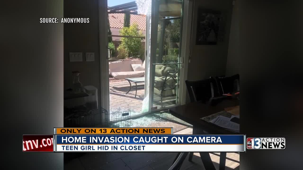Teen hides in closet as burglars break-in to home