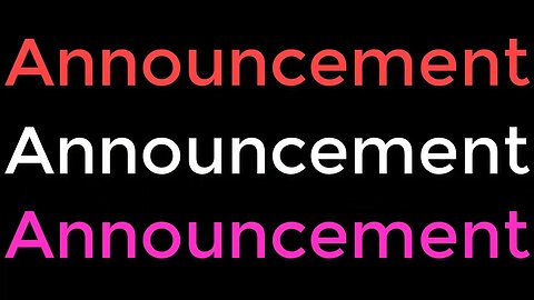 One Year Anniversary Announcement