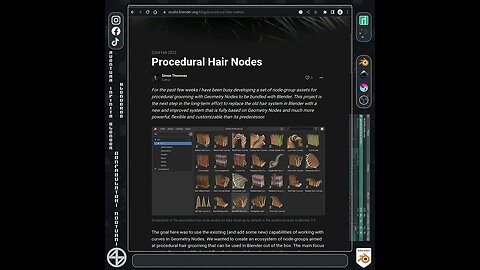 #Blender Ajustes preestablecidos para cabello
