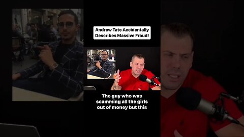 Tate Accidentally Describes Fraud! #shorts