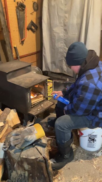 tim starting a fire with break cleaner Not YT Synced