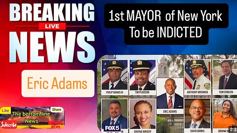 NYC Mayor Adams Indicted the 1st Newyork Mayor to be Indicted