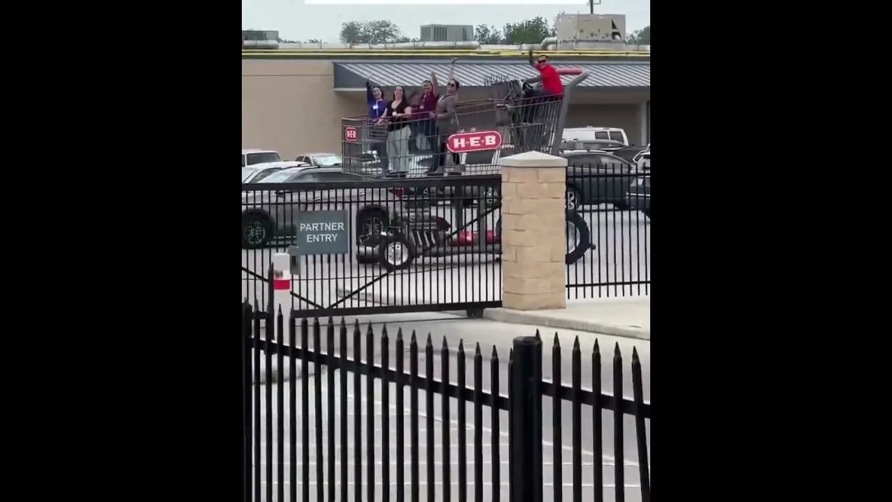 H-E-B and Lowe’s really having a battle of who has the biggest shopping cart in Texas.