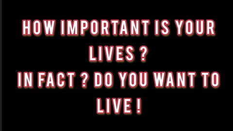 HOW IMPORTANT IS YOUR LIVES ? IN FACT DO YOU WANT TO LIVE ? GET OFF THE GRID !