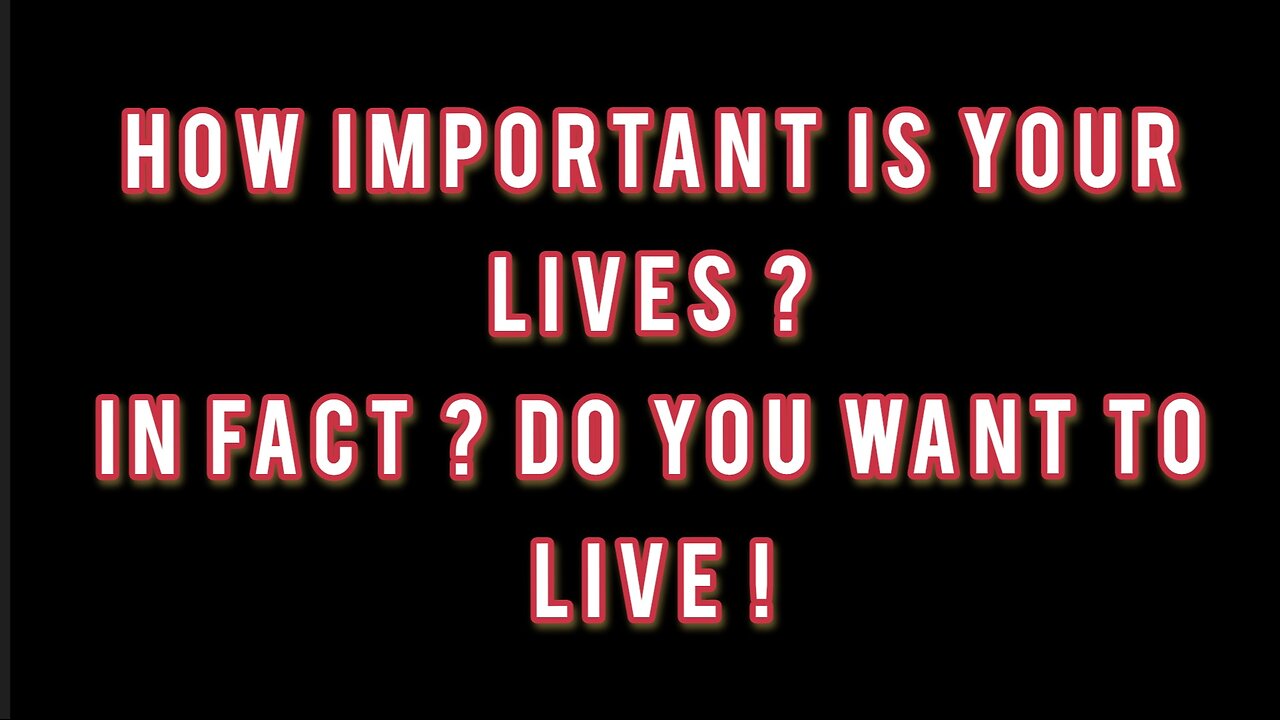 HOW IMPORTANT IS YOUR LIVES ? IN FACT DO YOU WANT TO LIVE ? GET OFF THE GRID !