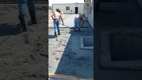 No. 702 – Pouring The New Concrete Patio Part 5 #Shorts