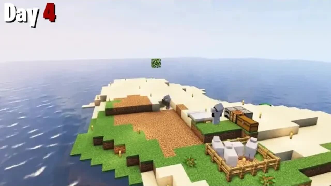 I Survived 100 Days on a DESERTED ISLAND in Minecraft %%%%% 6