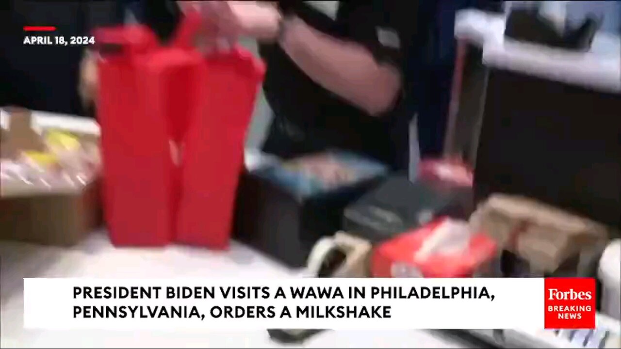 Biden visits Philly WaWa & it's entirely scripted & staged.