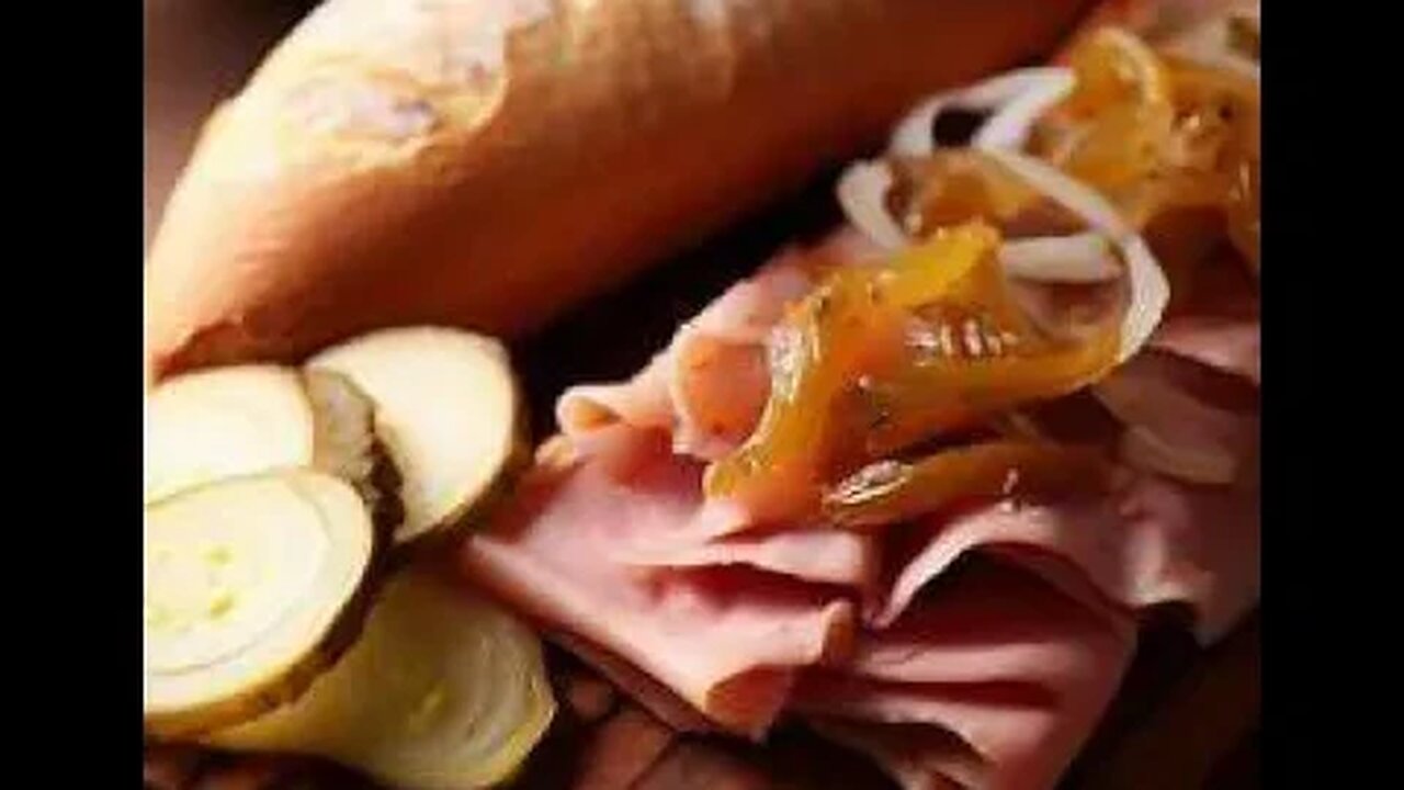 dijon ham onion and pickle