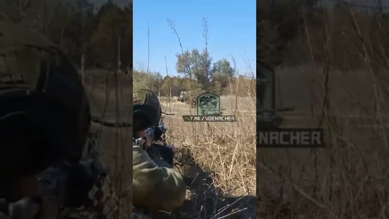 This is a destruction of a Ukrainian S-300 with a machine gun.