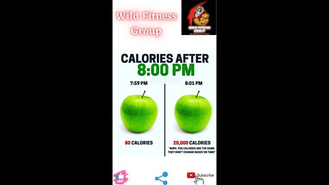 🔥Calories after 8:00 pm🔥#fitness🔥#wildfitnessgroup🔥#shorts🔥
