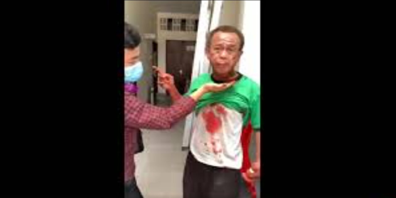 Religion of pieces in action. Palm Sunday. Indonesia. Cathedral Church Makasar Sulawesi Island.