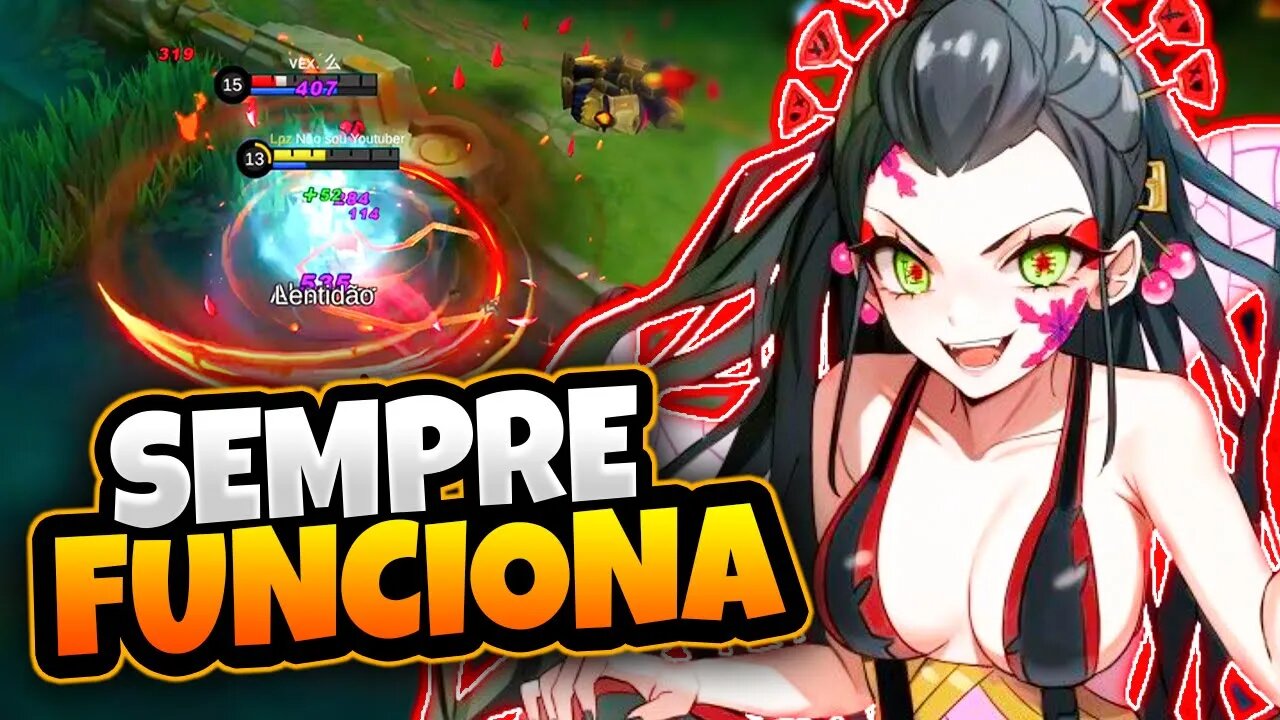 ELA NUNCA SAI DO META! É SÓ PRESSÃO NO MAPA! | MOBILE LEGENDS
