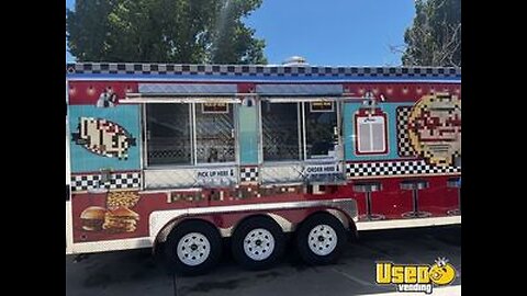 Like-New - 2021 8' x 23' Kitchen Food Concession Trailer with Pro-Fire Suppression for Sale in Utah!