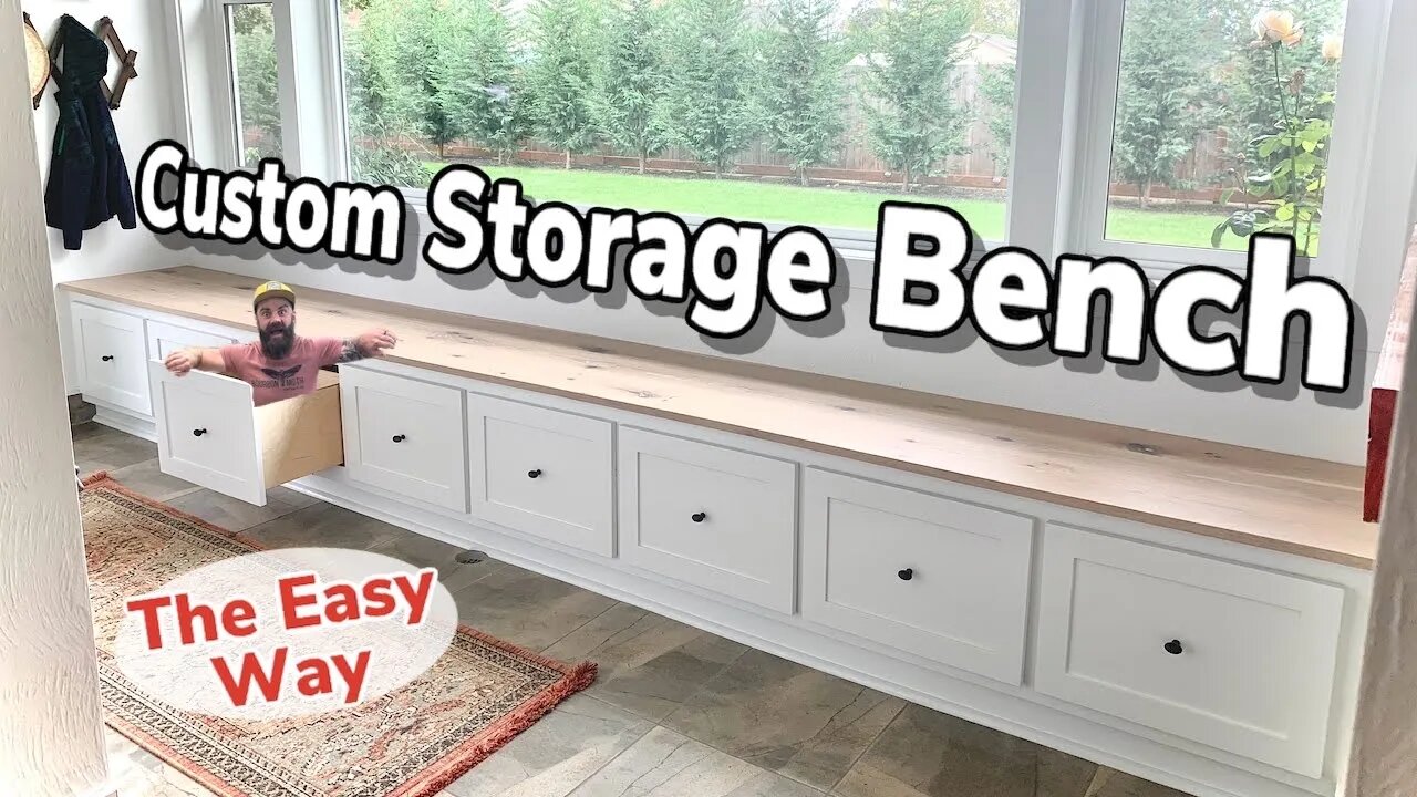 Shoe Storage Bench // Built In Bench