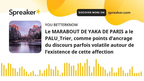 Le MARABOUT DE YAKA DE PARIS a le PALU_Trier, comme points d’ancrage du discours parfois volatile au